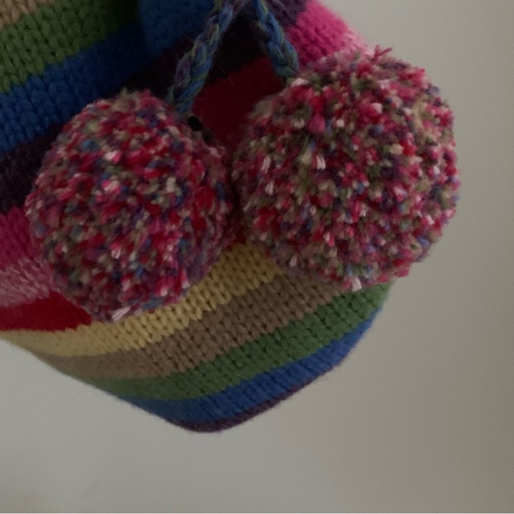 Gap Crazy Stripe Holiday 03 Colorful Rainbow Bag - Picture 7 of 12